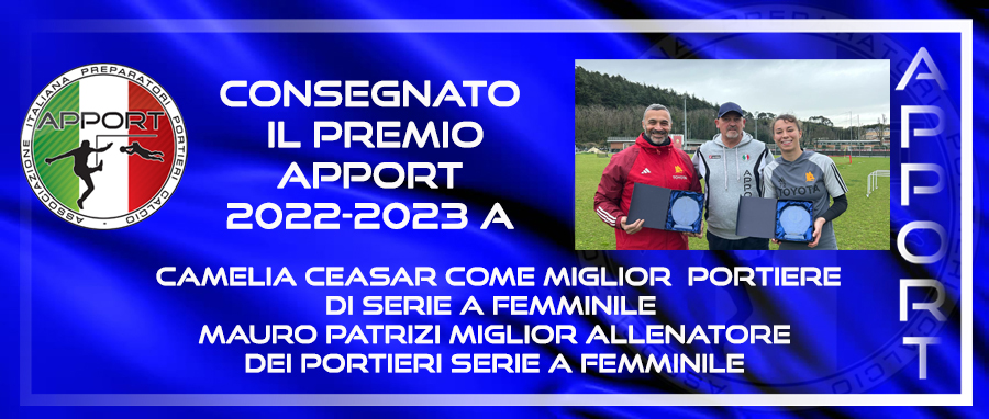 Consegnato il premio APPORT 2022-2023 a Camelia Ceasar e Mauro Patrizi