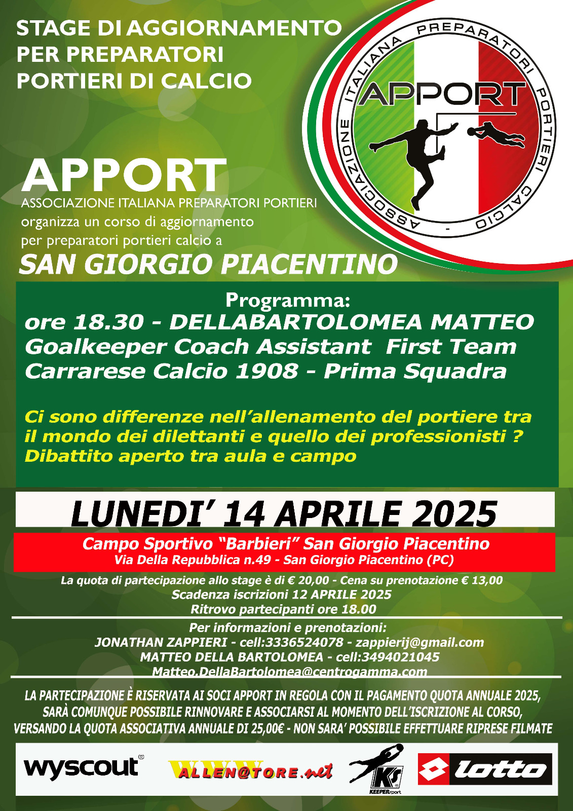 14 Aprile 2025 - Stage a S. Giorgio Piacentino - (PC)